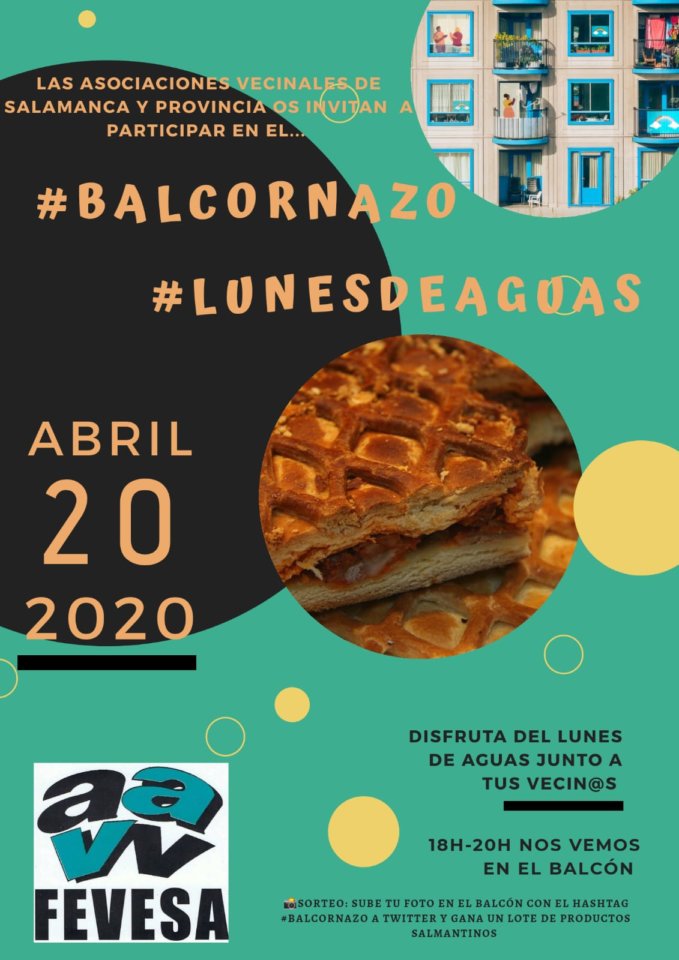 Salamanca Lunes de Aguas #Balcornazo Abril 2020