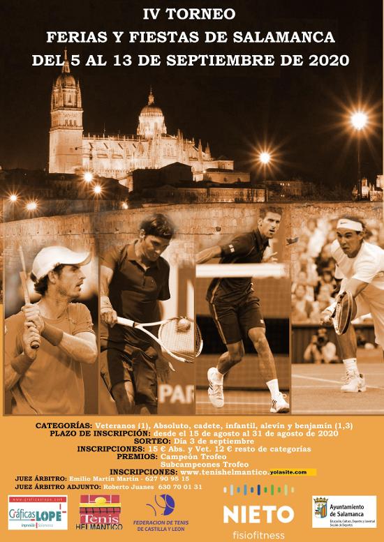Ferias y Fiestas 2020 IV Torneo de Tenis Salamanca Septiembre