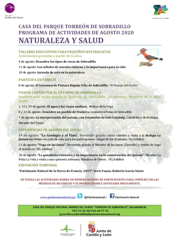 Sobradillo Naturaleza y Salud Agosto 2020