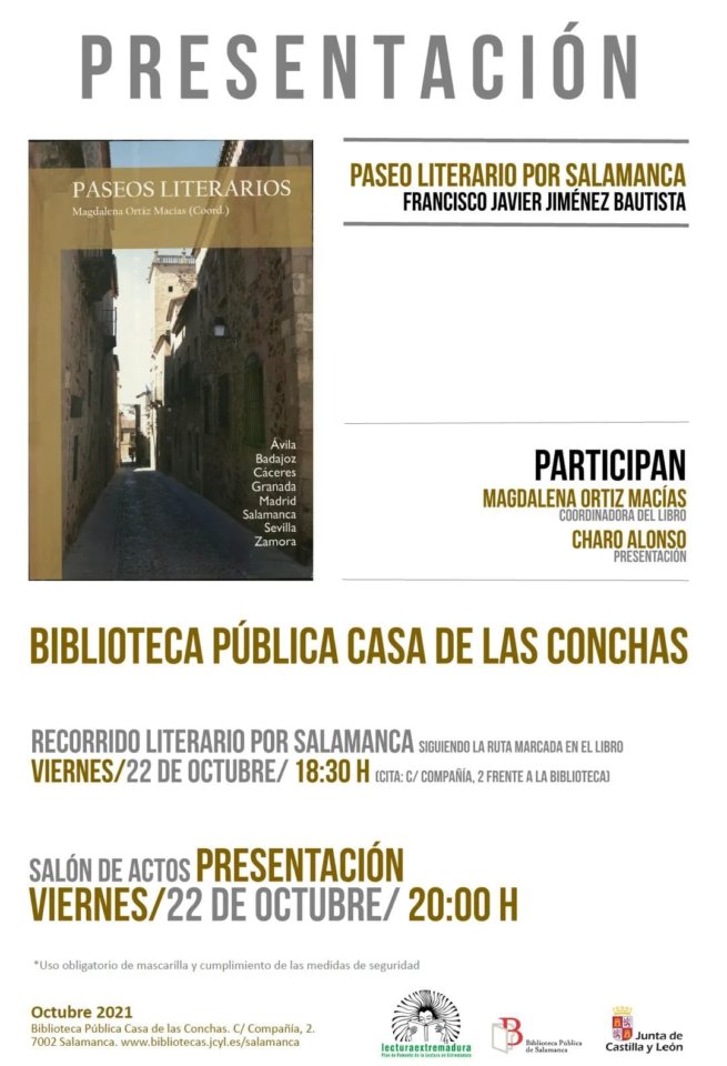 Casa de las Conchas Paseo literario por Salamanca Octubre 2021