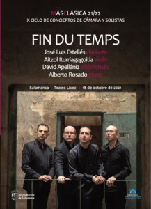 Teatro Liceo Fin du Temps Salamanca Octubre 2021