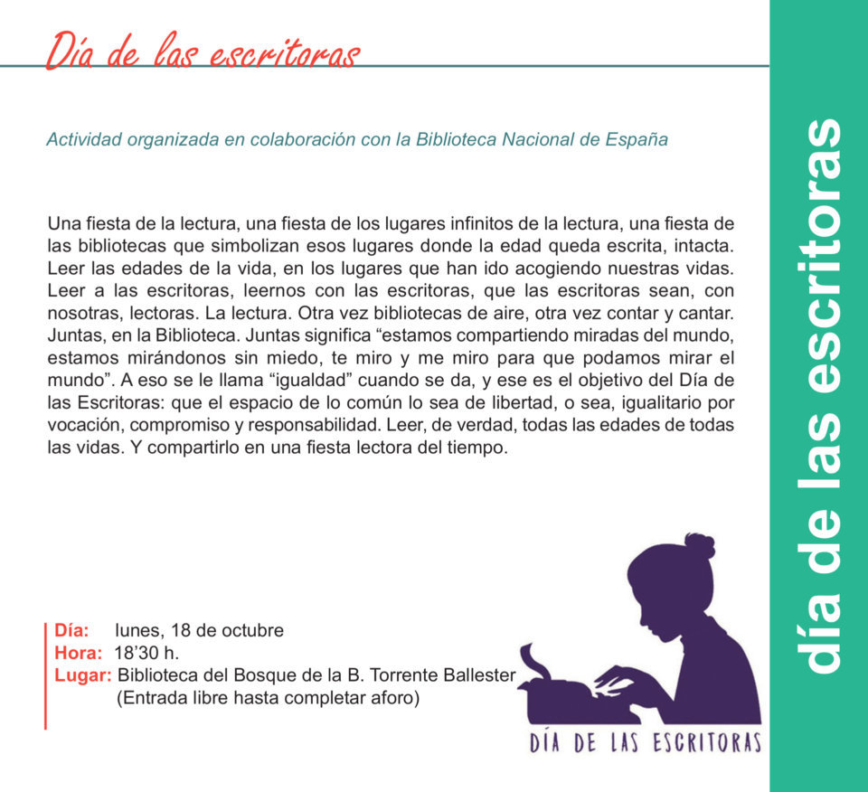 Torrente Ballester Día de las Escritoras Salamanca Octubre 2021