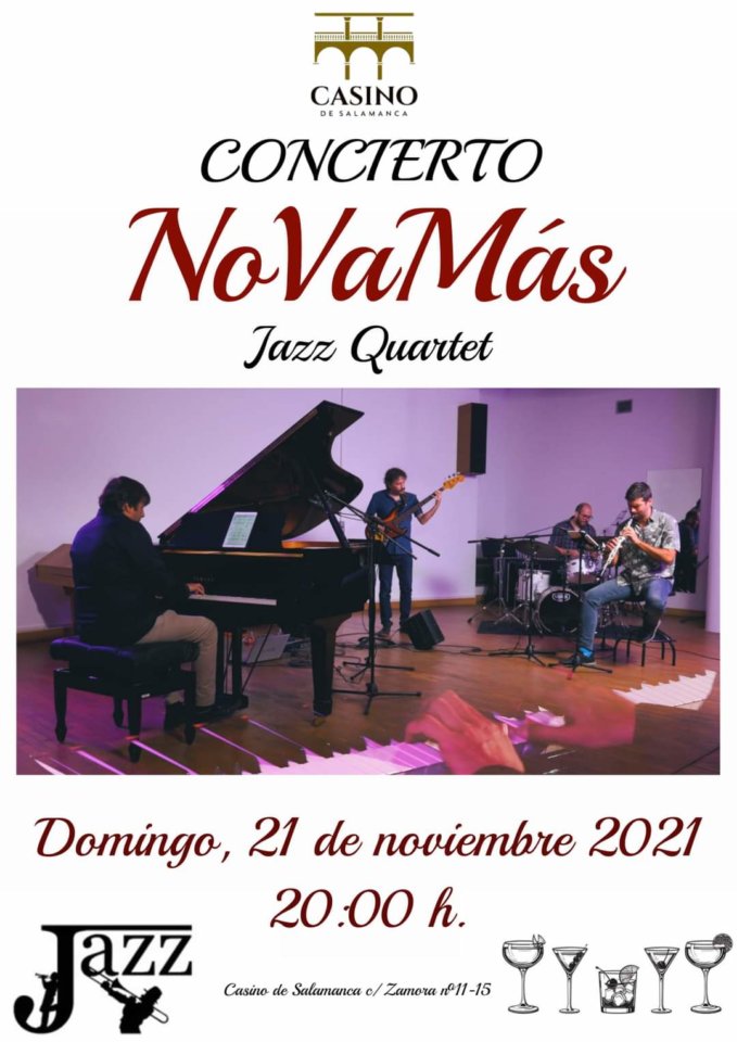 Casino de Salamanca NoVaMás Jazz Quartet Noviembre 2021