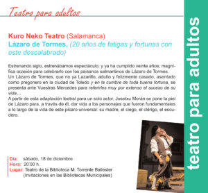 Torrente Ballester Kuro Neko Teatro Salamanca Diciembre 2021