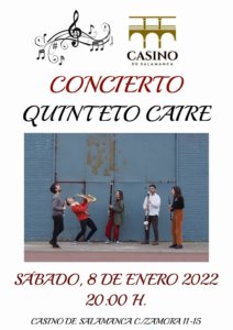 Casino de Salamanca Quinteto Caire Enero 2022