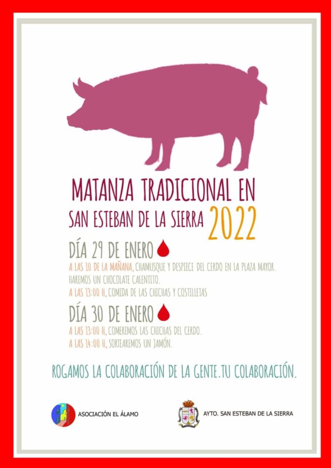 San Esteban de la Sierra Matanza Tradicional Enero 2022