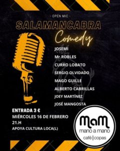 Bar Mano a Mano Salamancabra Comedy Salamanca 16 de febrero de 2022
