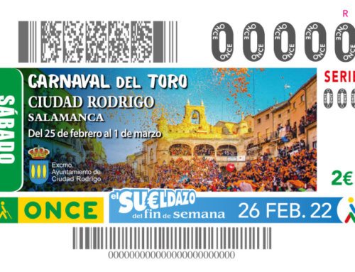 El Carnaval de Ciudad Rodrigo de 2022 imagen del cupón de la ONCE