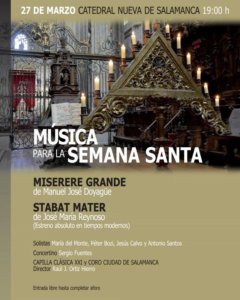 Catedral Nueva Música para la Semana Santa Salamanca Marzo 2022