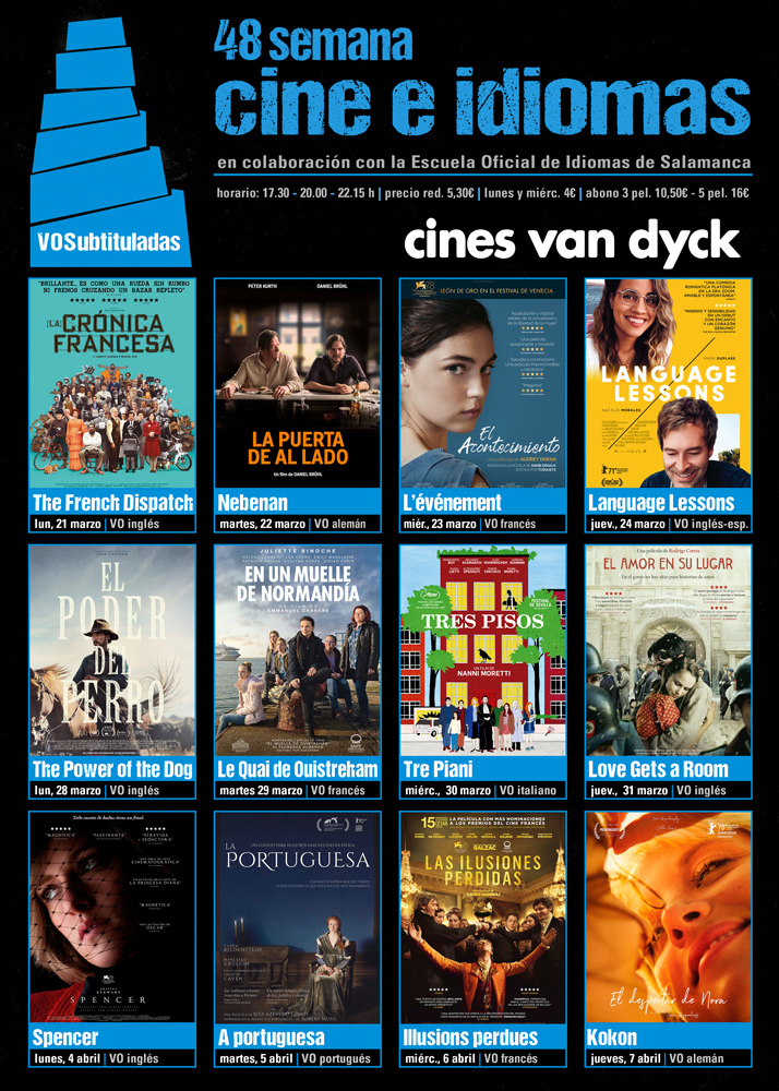Cines Van Dyck 48 Semana Cine e idiomas Salamanca