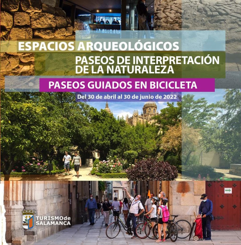 Salamanca Espacios Arqueológicos Paseos de Interpretación de la Naturaleza Paseos Guiados en Bicicleta Abril mayo junio 2022