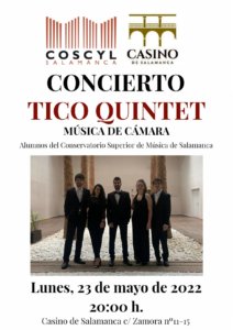Casino de Salamanca Tico Quintet Mayo 2022