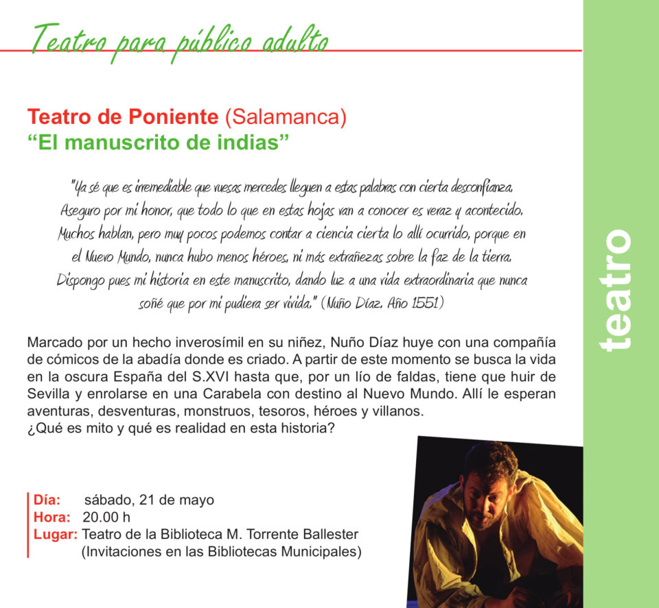 Torrente Ballester Teatro de Poniente Salamanca Mayo 2022