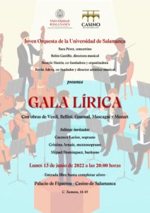 Casino de Salamanca Joven Orquesta de la Universidad de Salamanca Junio 2022