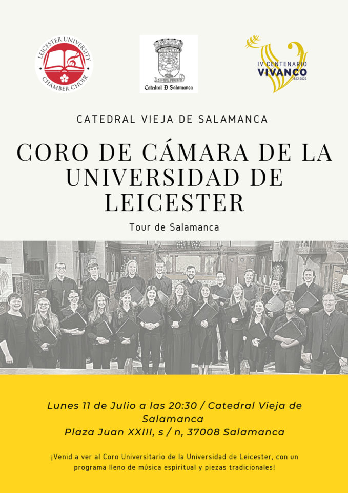 Catedral Vieja Coro de Cámara de la Universidad de Leiscester Salamanca Julio 2022