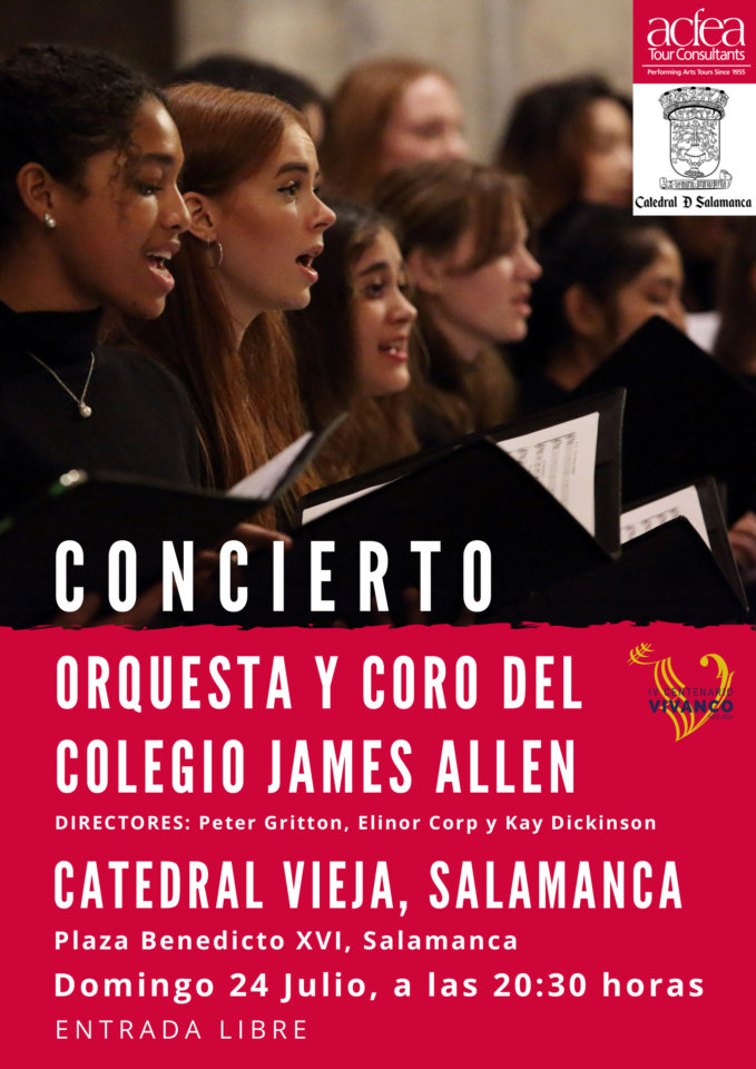 Catedral Vieja Orquesta y Coro del Colegio James Allen Salamanca Julio 2022