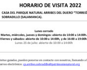 Horarios de julio y agosto de 2022 para el Torreón de Sobradillo