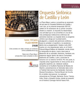 Plaza Mayor Orquesta Sinfónica de Castilla y León Salamanca Julio 2022