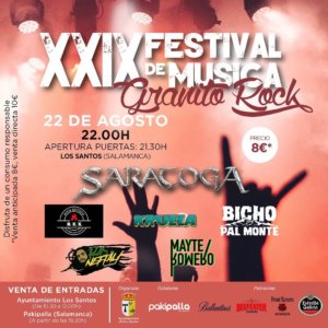 Los Santos XXIX Festival de Música Granito Rock Agosto 2022