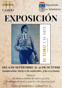 Casino de Salamanca El toro y el arte Septiembre octubre 2022
