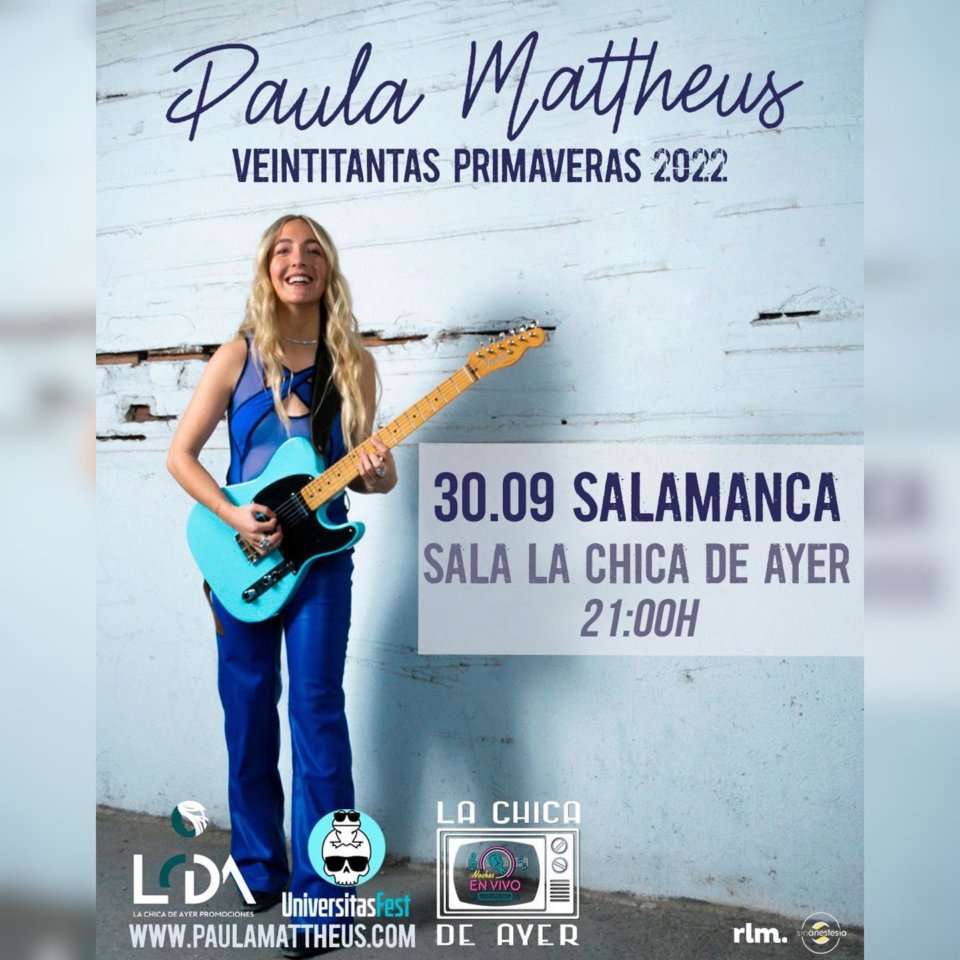 La Chica de Ayer Paula Mattheus Salamanca Septiembre 2022
