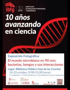 Casa de las Conchas El mundo microbiano en 90 mm Salamanca Octubre 2022