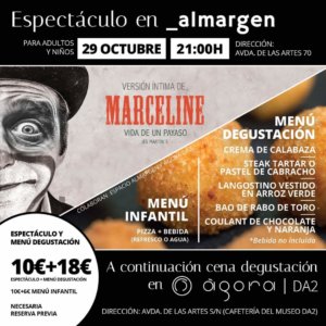 Espacio Almargen Marceline, vida de un payaso Salamanca Octubre 2022