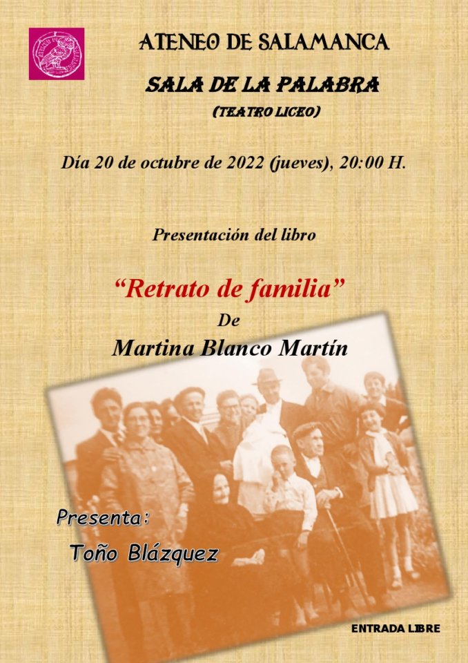 Teatro Liceo Retrato de familia Ateneo de Salamanca Octubre 2022