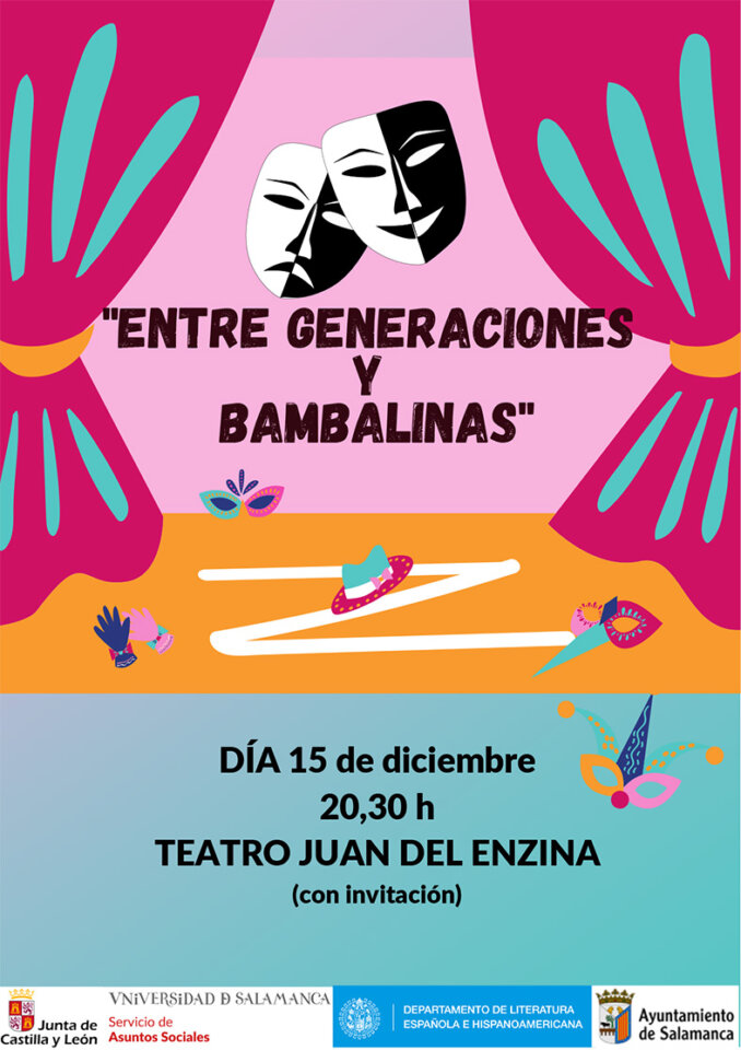 Aula Teatro Juan del Enzina Entre generaciones y bambalinas Salamanca Diciembre 2022