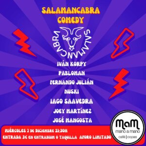Bar Mano a Mano Salamancabra Comedy Salamanca 7 de diciembre de 2022