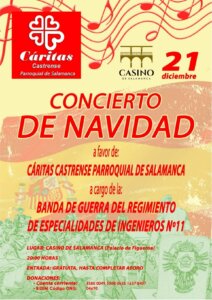 Casino de Salamanca Banda del Regimiento de Especialidades de Ingenieros Nº11 Diciembre 2022