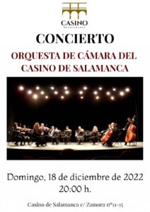 Casino de Salamanca Orquesta de Cámara del Casino de Salamanca Diciembre 2022