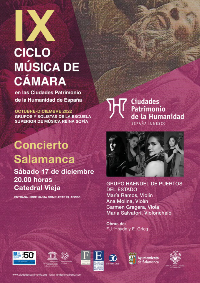 Catedral Vieja IX Ciclo de Música de Cámara en las Ciudades Patrimonio de la Humanidad de España Salamanca Diciembre 2022