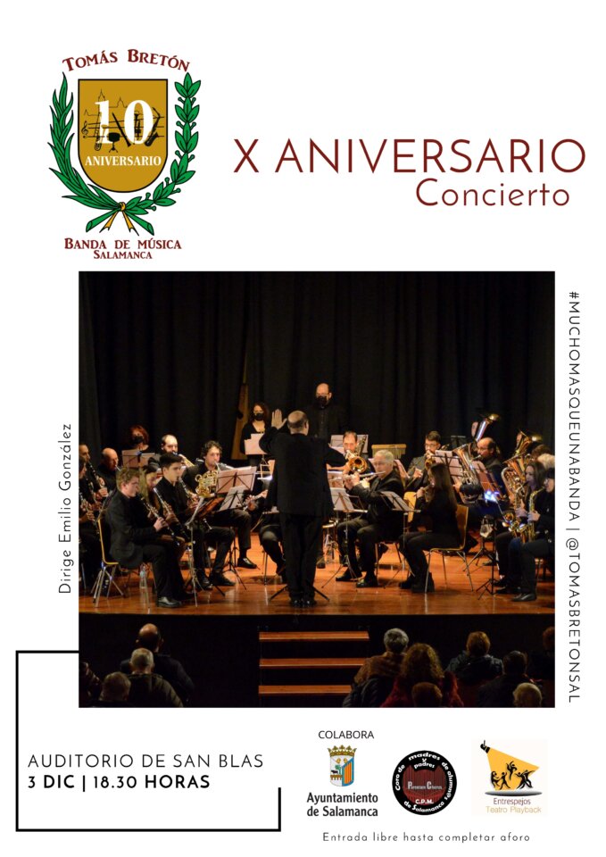 San Blas Banda de Música Tomás Bretón Salamanca Diciembre 2022