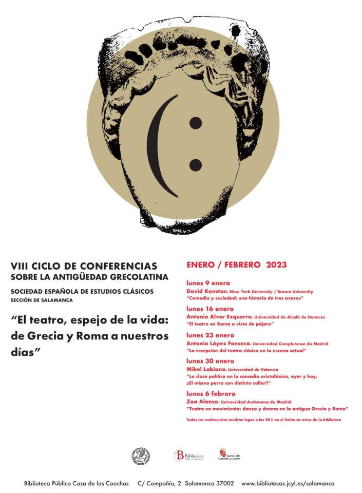 Casa de las Conchas VIII Ciclo de Conferencias sobre la Antigüedad Grecolatina Salamanca Enero febrero 2023