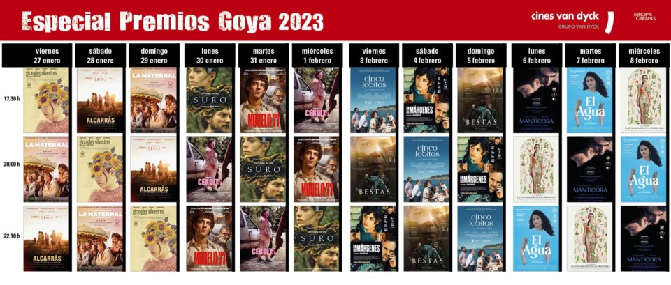 Cines Van Dyck 7_10 Especial Premios Goya 2023 Salamanca