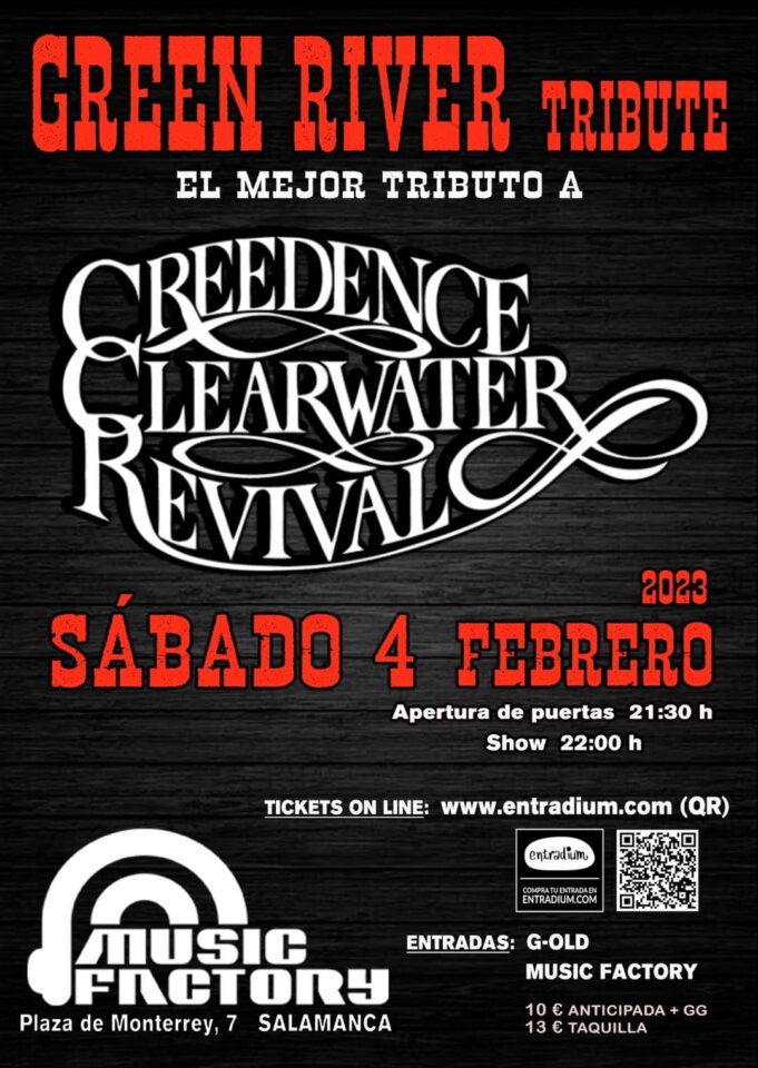 Music Factory Green River Tribute Salamanca Febrero 2023