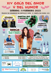 Palacio de Congresos y Exposiciones Gala del Amor y del Humor Salamanca 11 de febrero de 2023