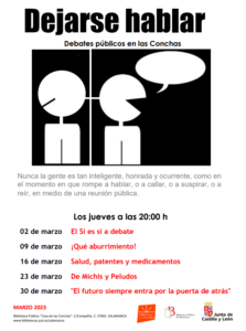 Casa de las Conchas Dejarse hablar: Debates públicos en las Conchas Salamanca Marzo 2023