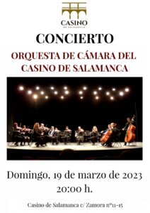 Casino de Salamanca Orquesta de Cámara del Casino de Salamanca Marzo 2023