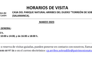 Horario de marzo de 2023 para el Torreón de Sobradillo