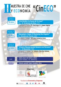 Programa Aula Teatro Juan del Enzina II Muestra de Cine y Economía CinECO Salamanca Marzo 2023