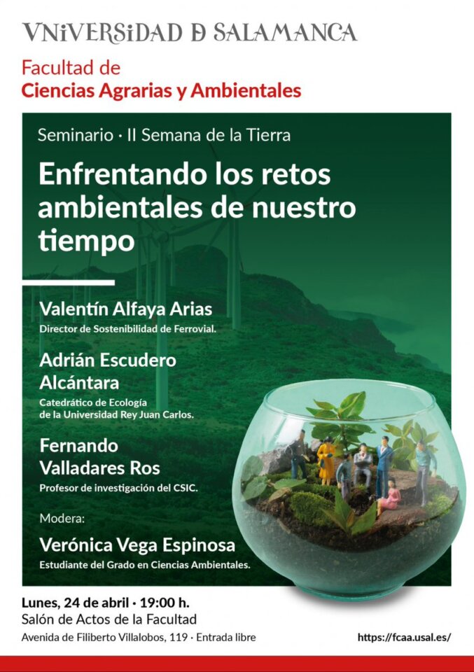 Facultad de Ciencias Agrarias y Ambientales Semana de la Tierra Salamanca Abril 2023