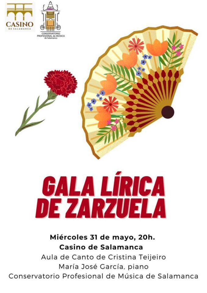 Casino de Salamanca Gala Lírica de Zarzuela Mayo 2023