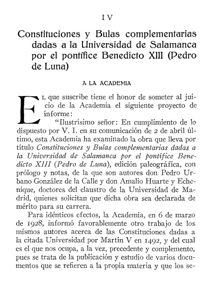 Escuelas Mayores Benedicto XIII y la Universidad de Salamanca Mayo 2023