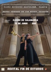 Casino de Salamanca Clara Escudero Bartolomé y Nerea Sánchez de los Reyes Junio 2023
