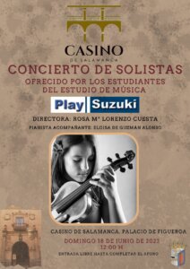 Casino de Salamanca Estudio de Música Play Suzuki Junio 2023