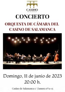 Casino de Salamanca Orquesta de Cámara Junio 2023