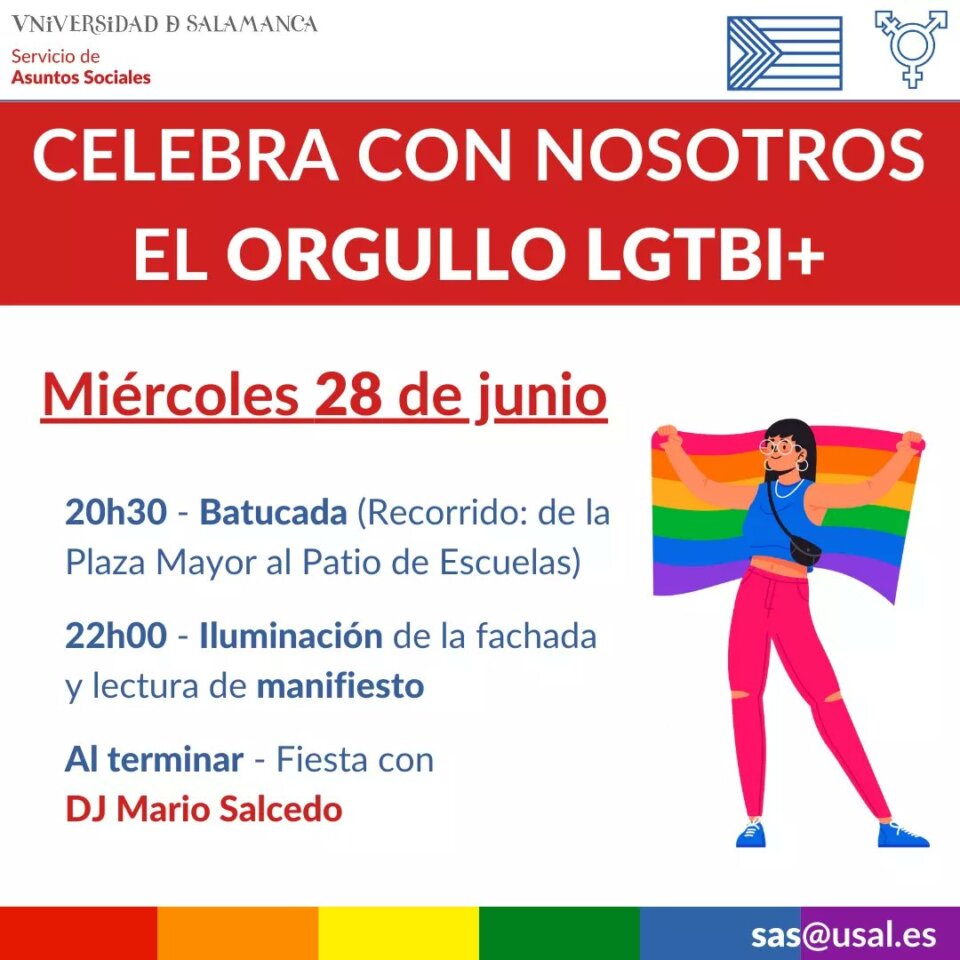 Escuelas Mayores Día del Orgullo LGTBIQA+ Salamanca Junio 2023