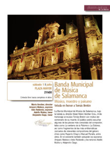 Plaza Mayor Banda Municipal de Música Salamanca Plazas y Patios 2023 Julio